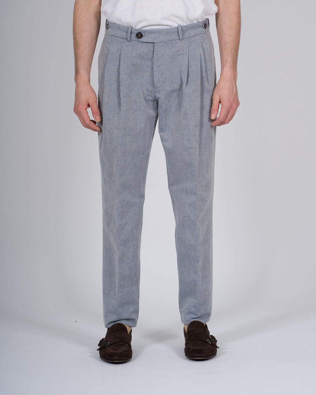 Lynco Chino Double Pence Pant grigio 