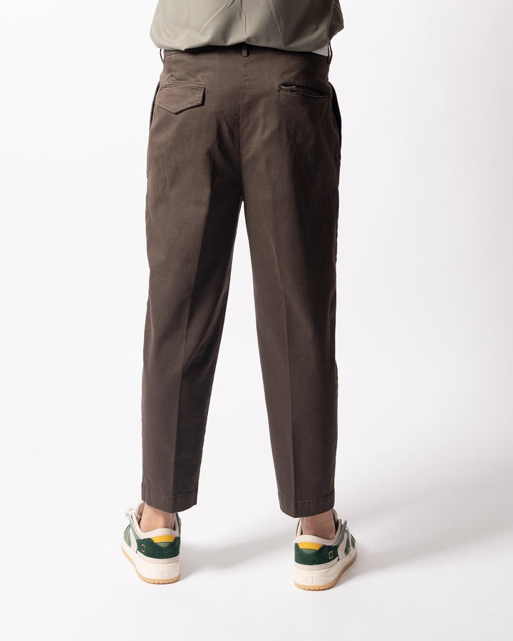 Pantalone Luca Doppia Pence Marrone 