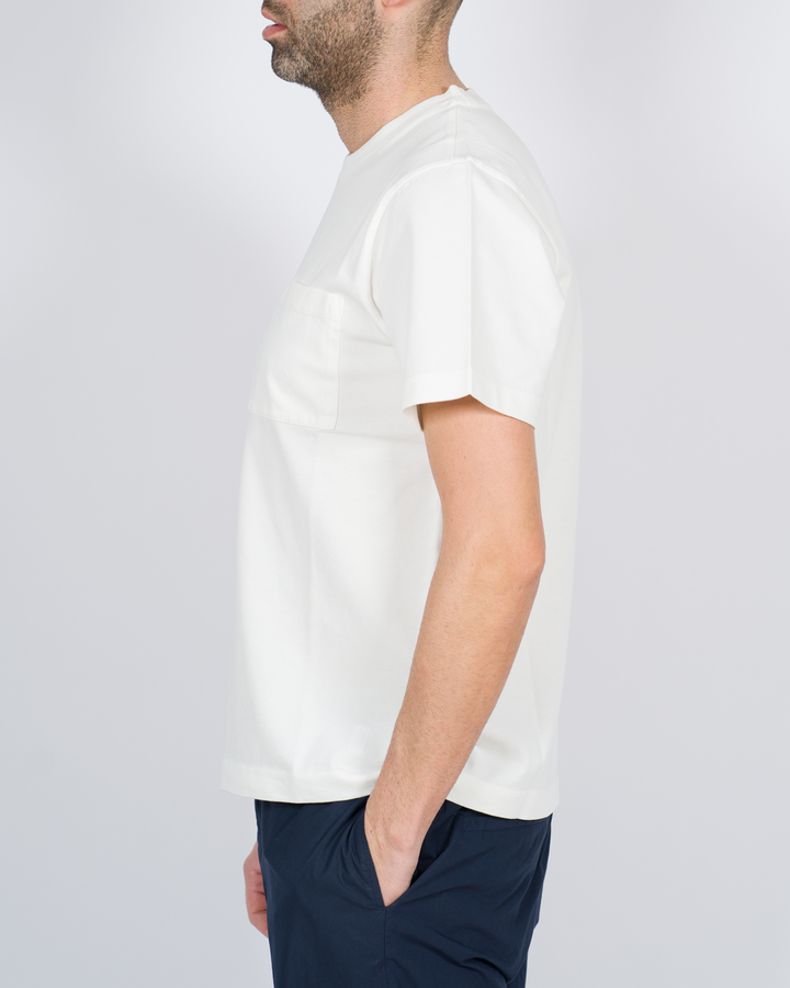 T-shirt taschino cotone bianca 