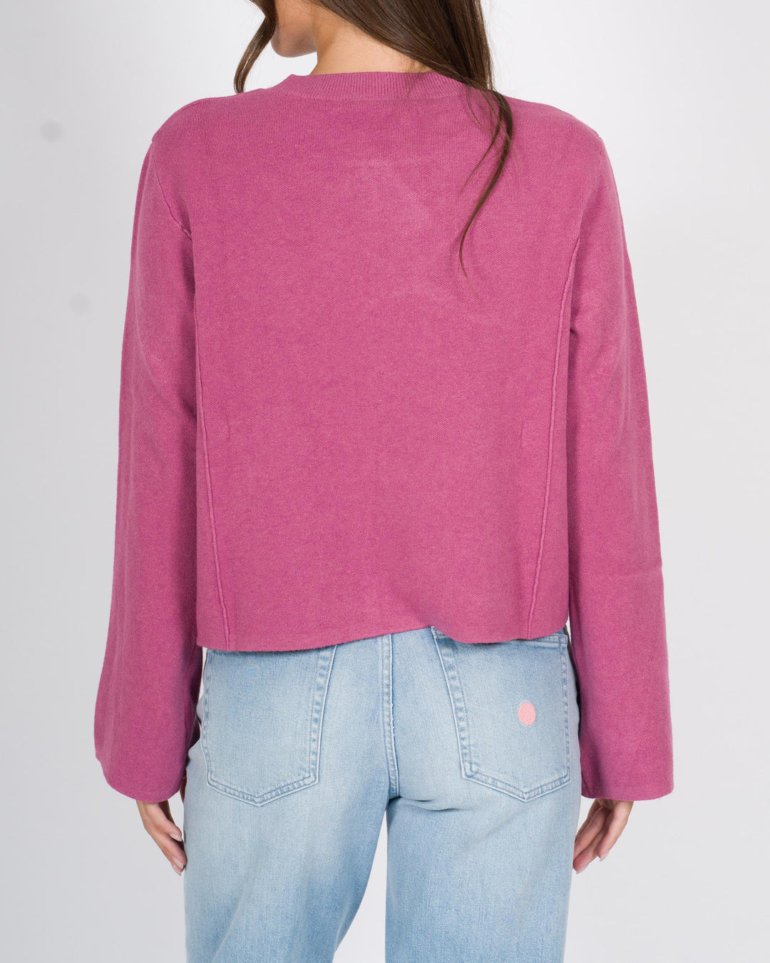Maglia tagli polsi rosa 