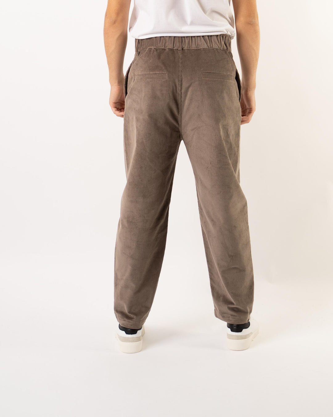Pantaloni Velluto Coste Fango 
