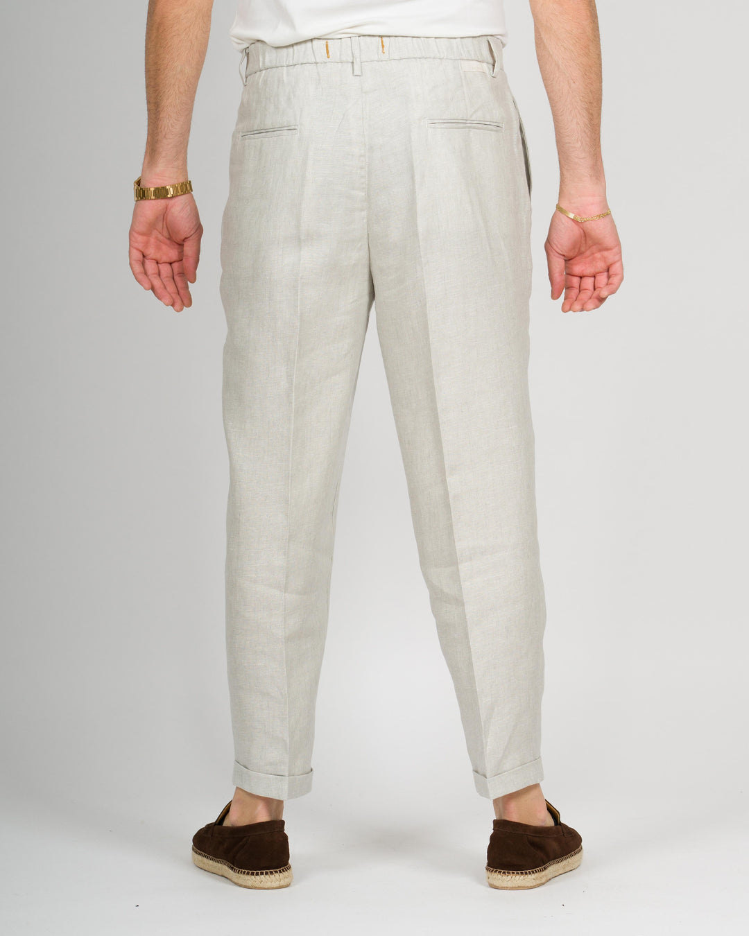 Pantalone Otaru lino grigio 