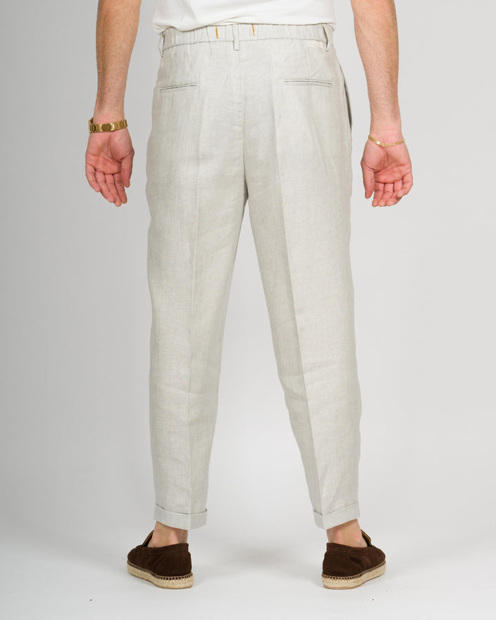 Pantalone Otaru lino grigio 