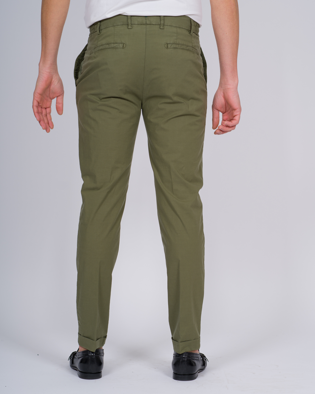 PANTALONE RETRO COTONE VERDE 