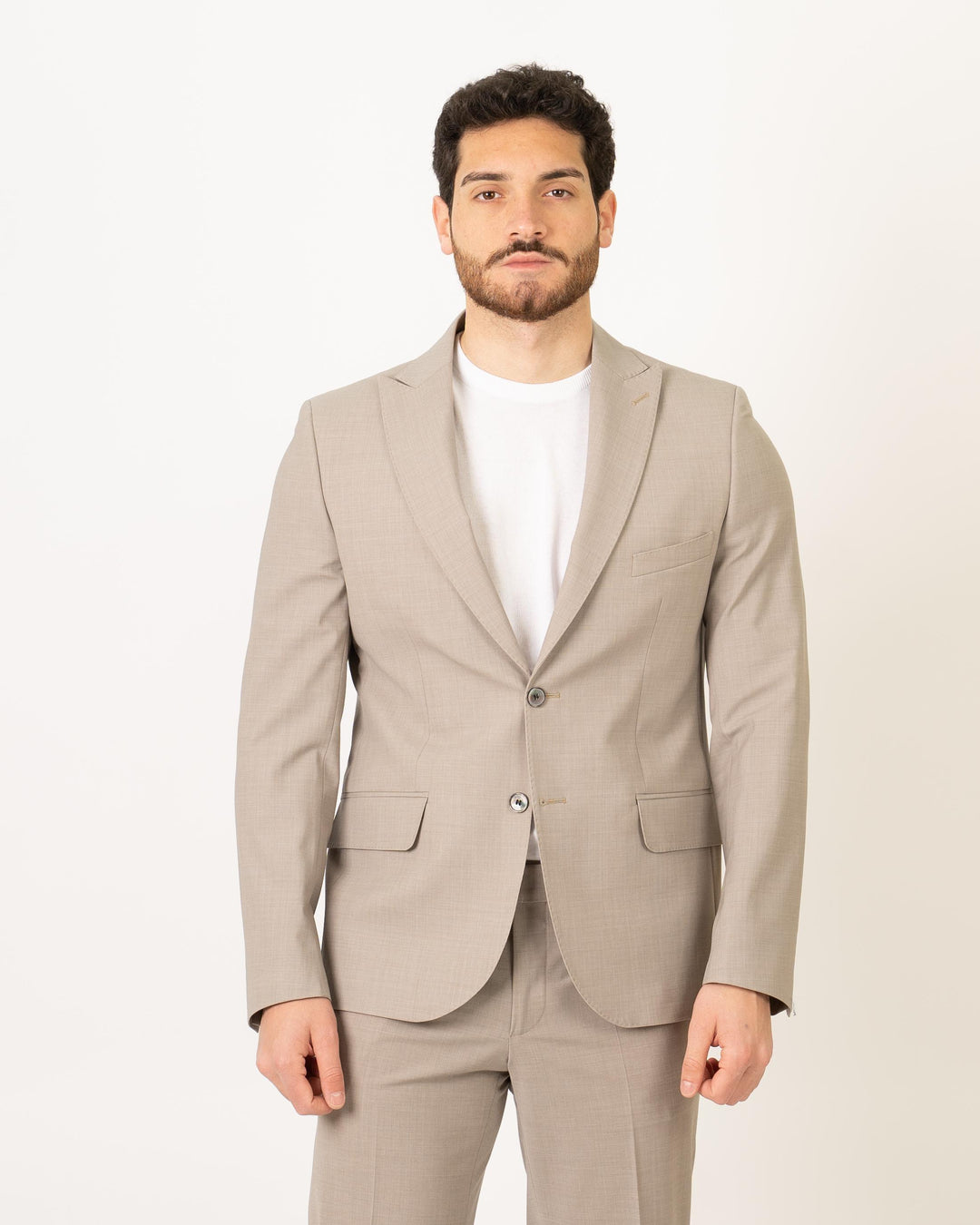 Abito Monopetto Beige 