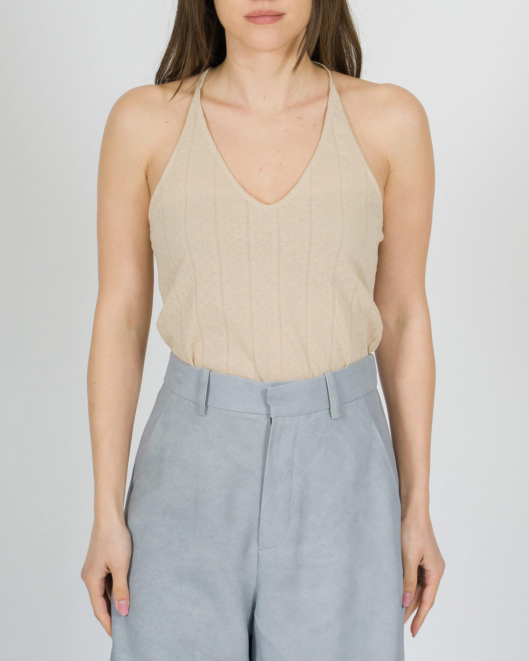 BODY BEIGE  JERSEY A-JOUR 