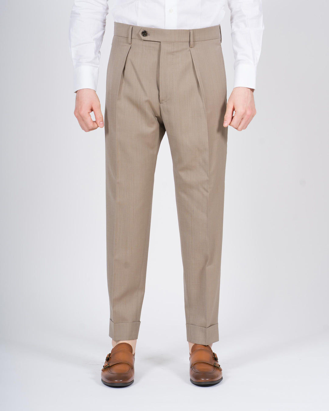 Pantalone Chiaia Lana Four Season Tortora 