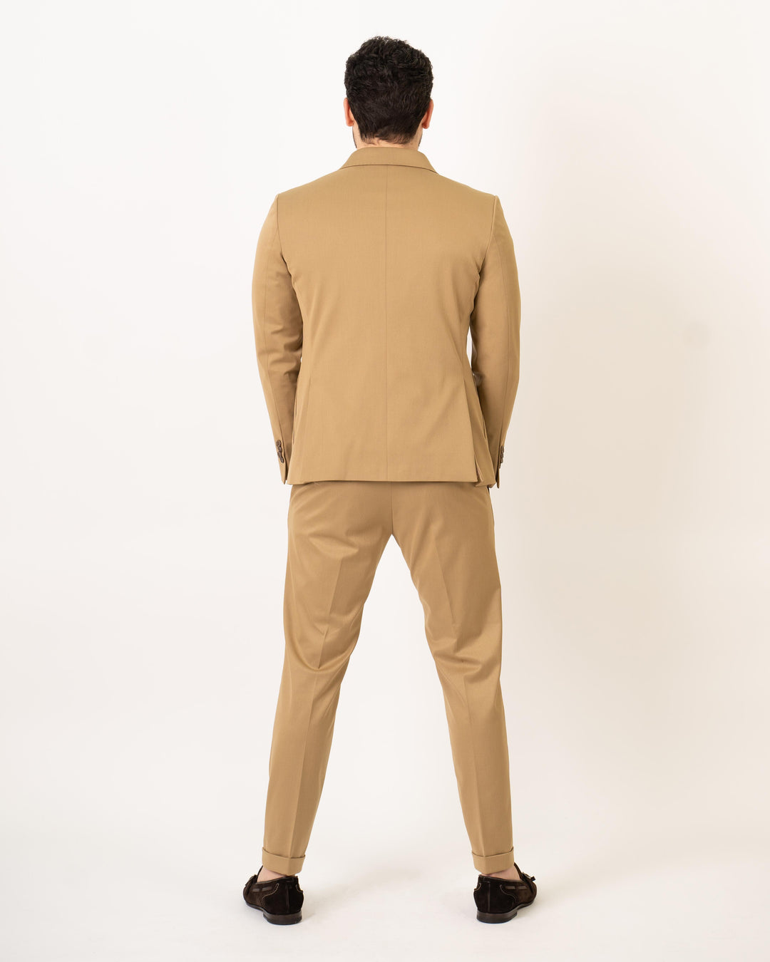 Abito Doppio Petto Beige 