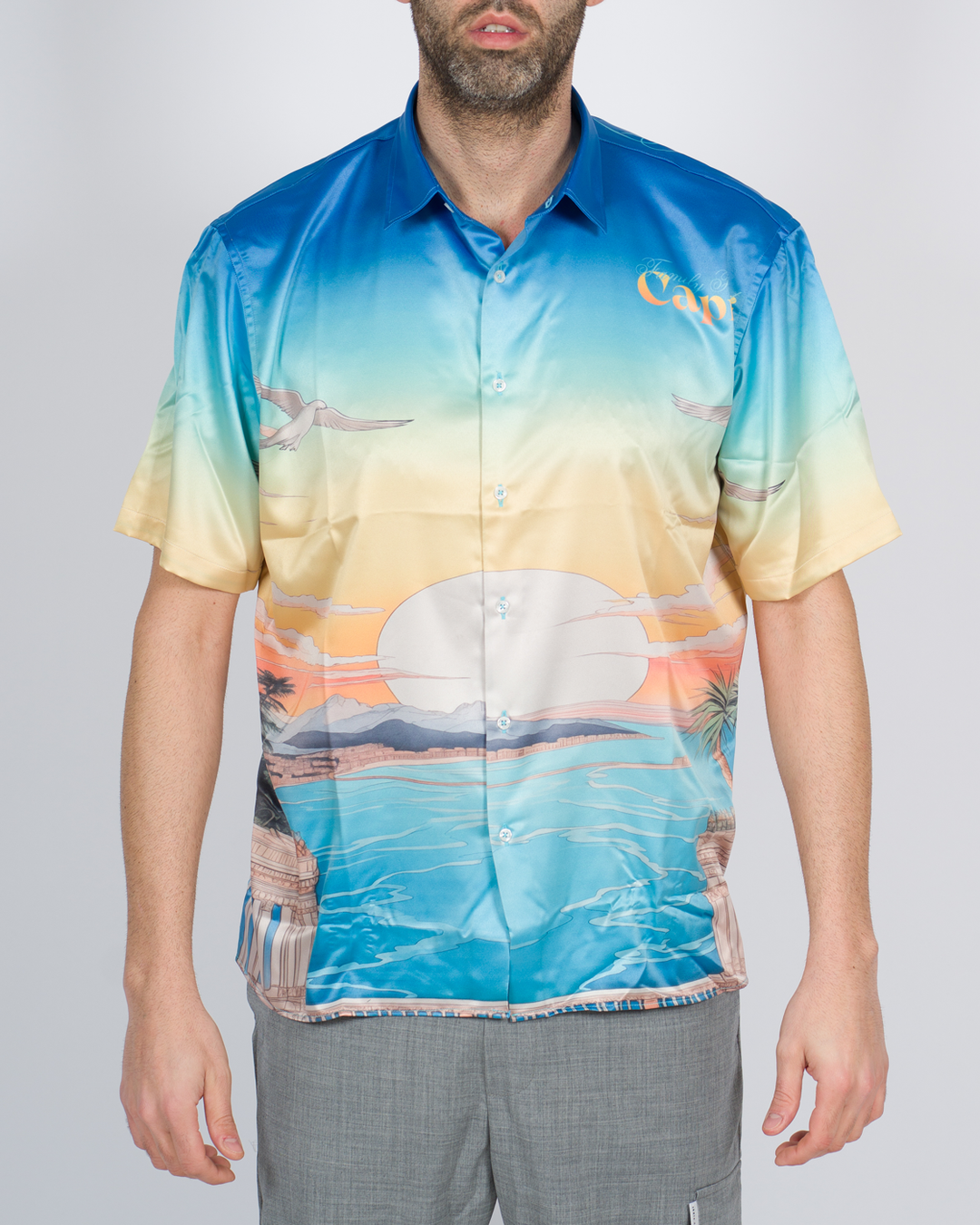 Camicia stampata capri 