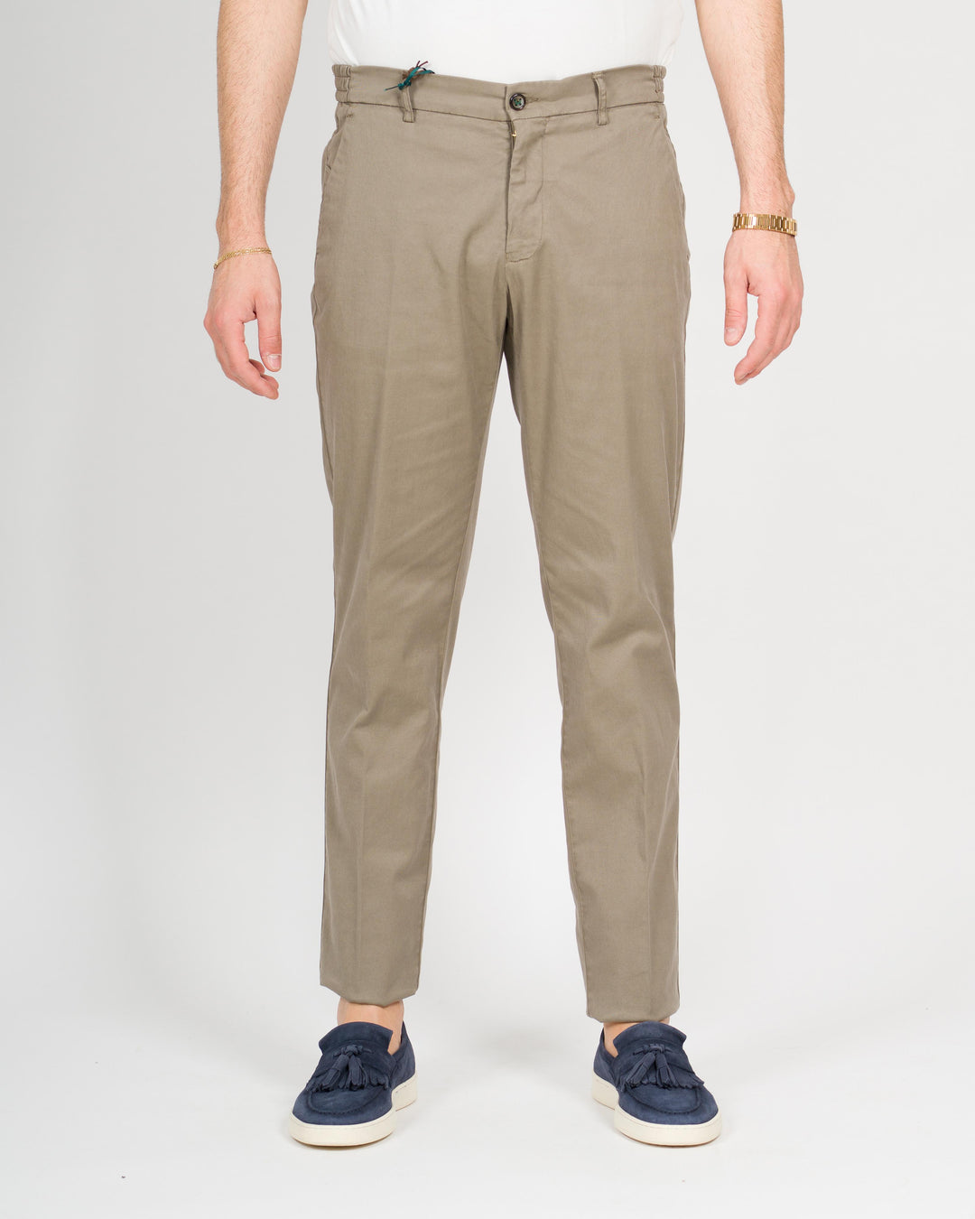 Pantalone morello cotone tabacco 