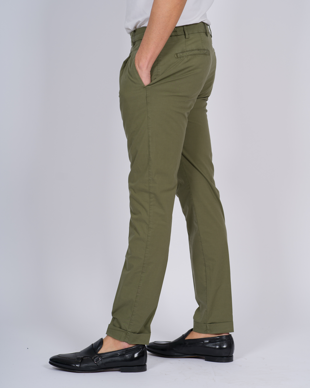 PANTALONE RETRO COTONE VERDE 