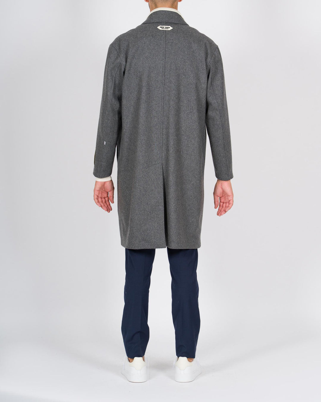 Cappotto over doppiopetto grigio 