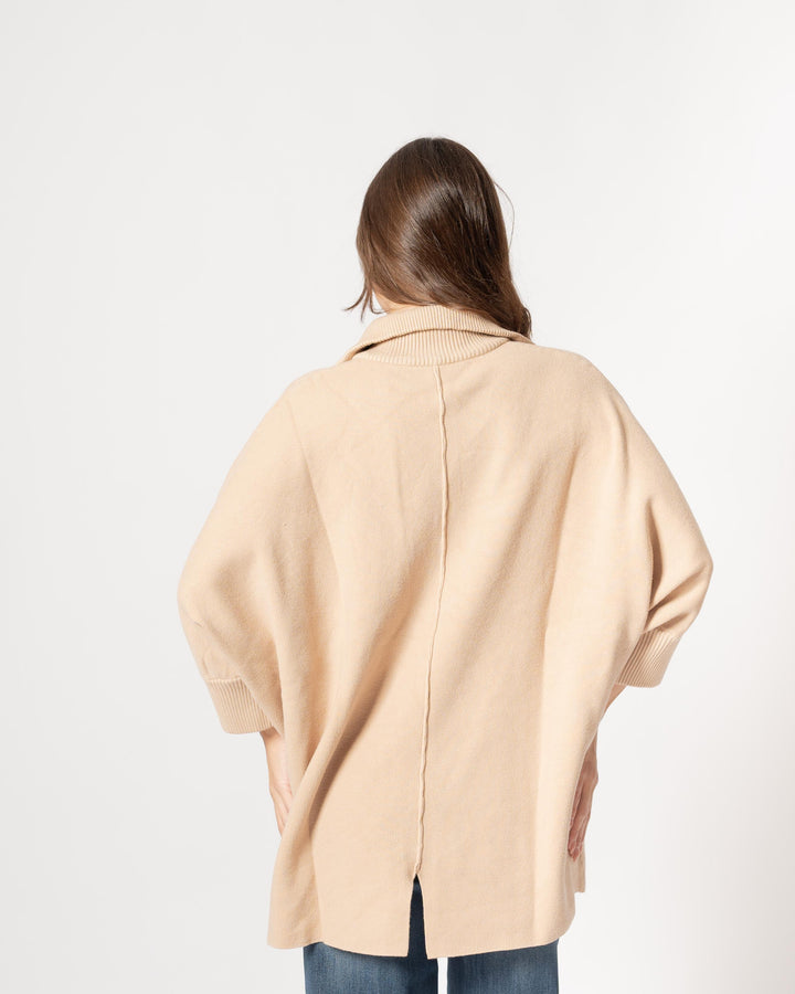 Cardigan polo beige 