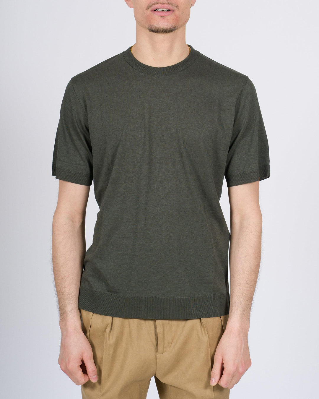 T-shirt Altea in lyocell verde 