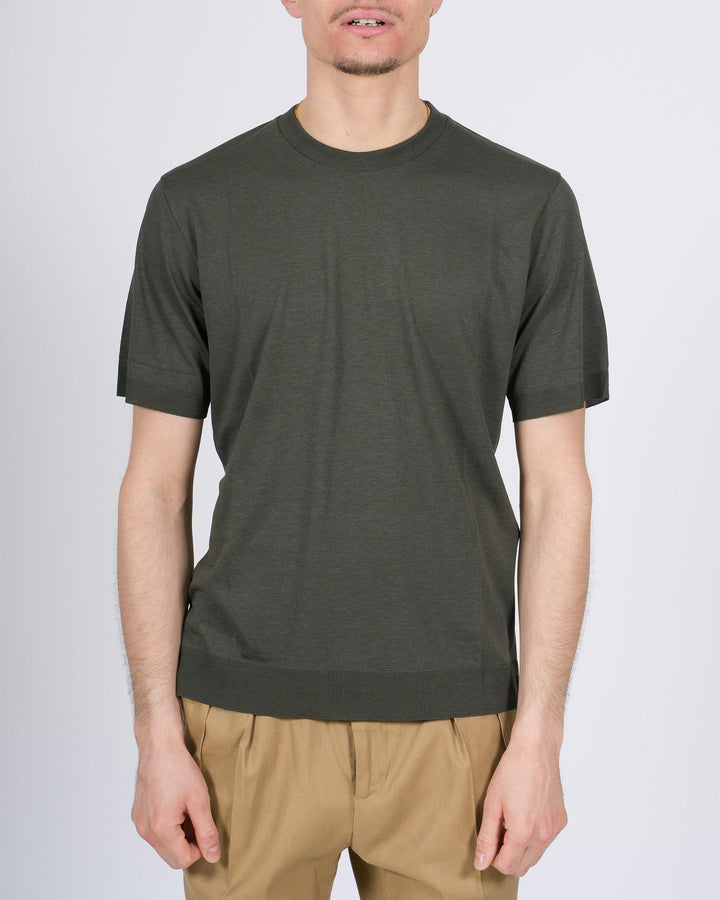 T-shirt Altea in lyocell verde 
