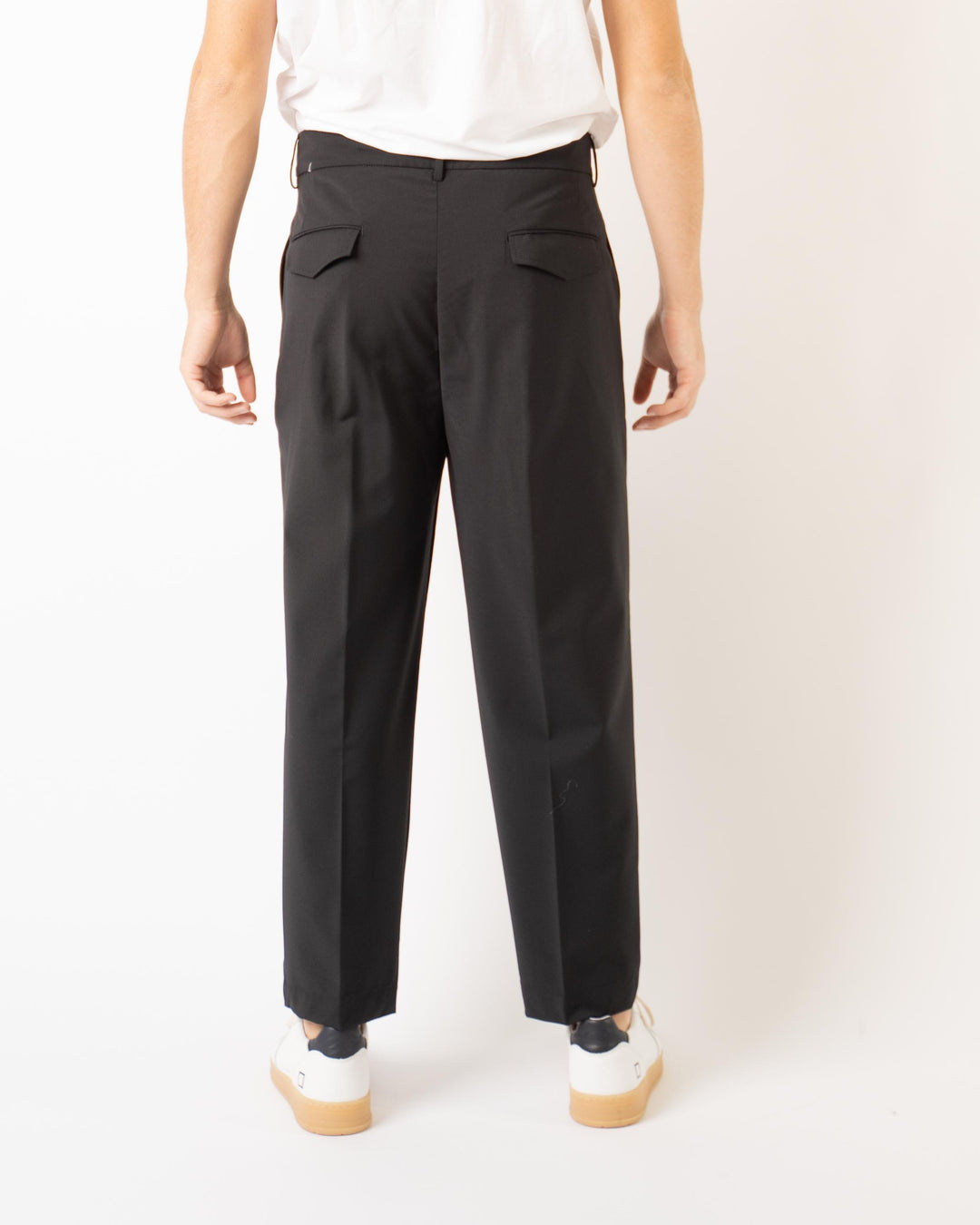 Pantalone Luca Doppia Pence Nero 