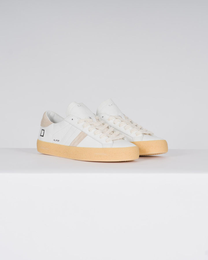 HILL LOW CALF WHITE-BEIGE<BR/> 