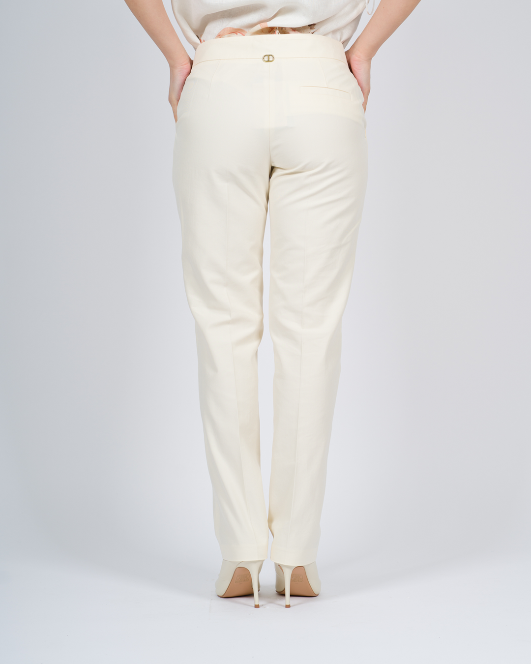 Pantalone dritto panna 