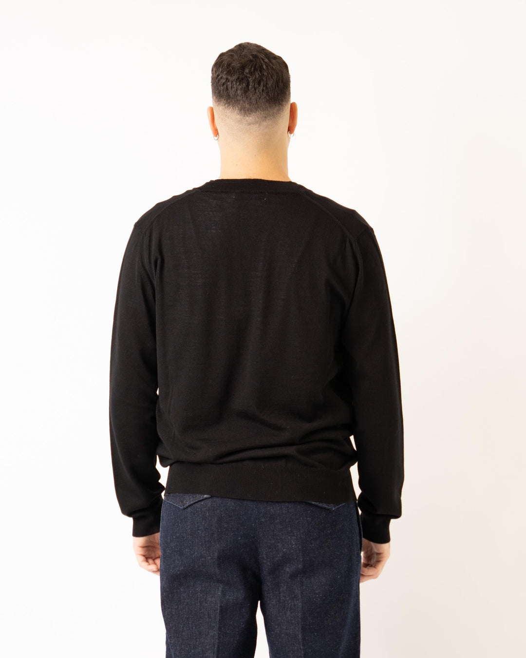 Maglia Scollo V Nero 