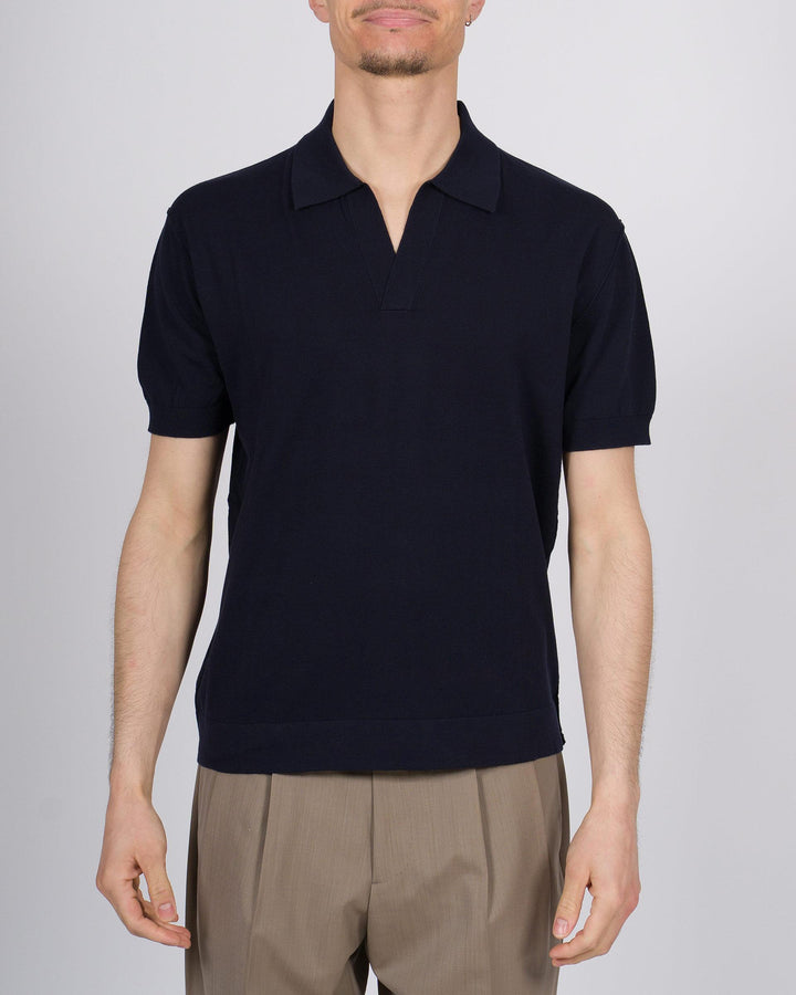 Polo skipper blu mezza manica 