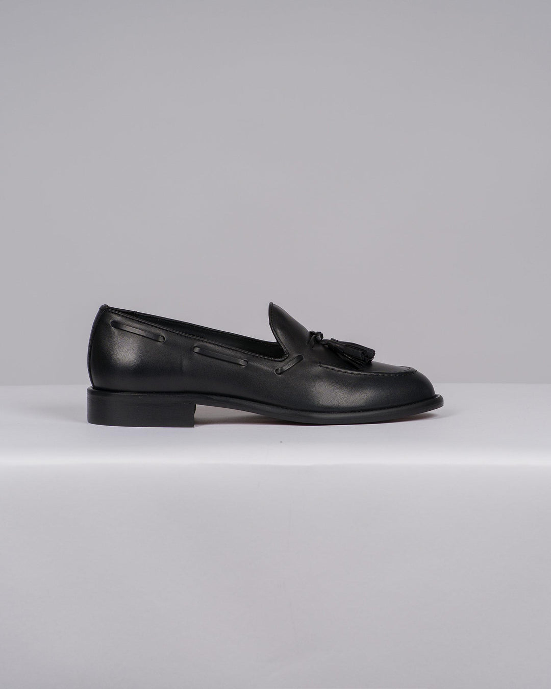 Mocassino Uomo Penny Loafer Nero con Nappine 