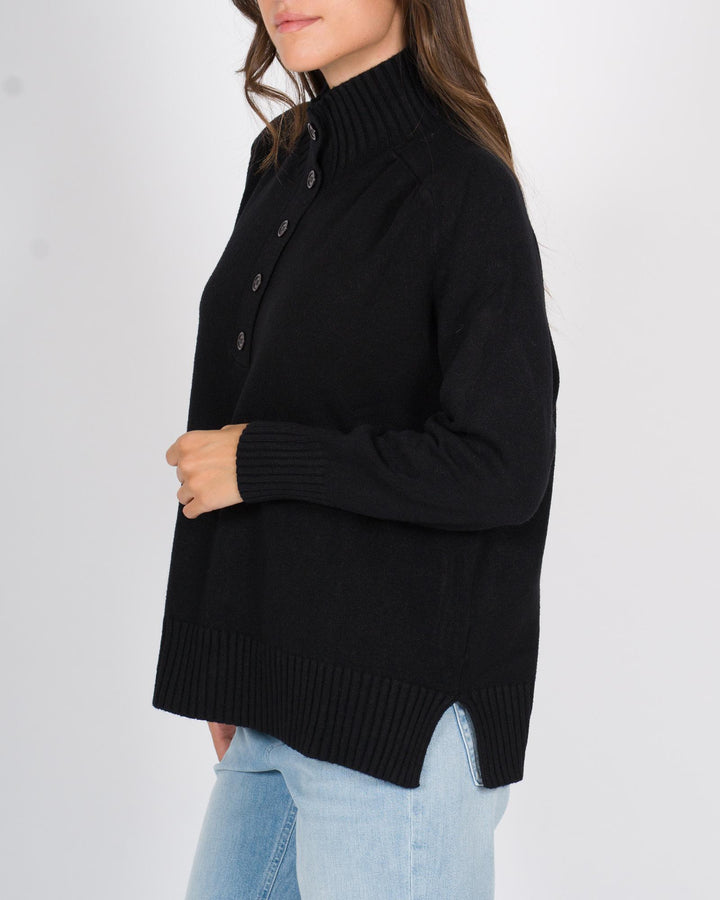 Maglia cinque bottoni nero 