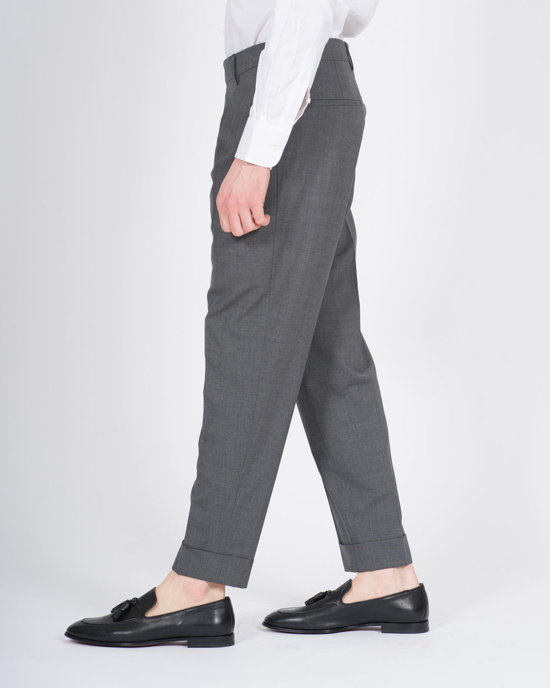 Pantalone Chiaia Lana Four Season Grigio Scuro 