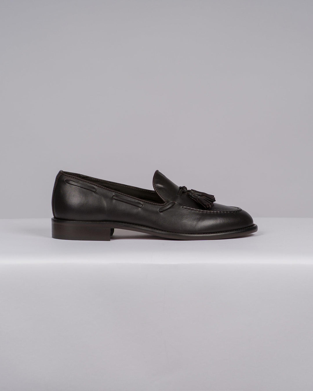Mocassino Uomo Penny Loafer Testa di Moro con Nappine 