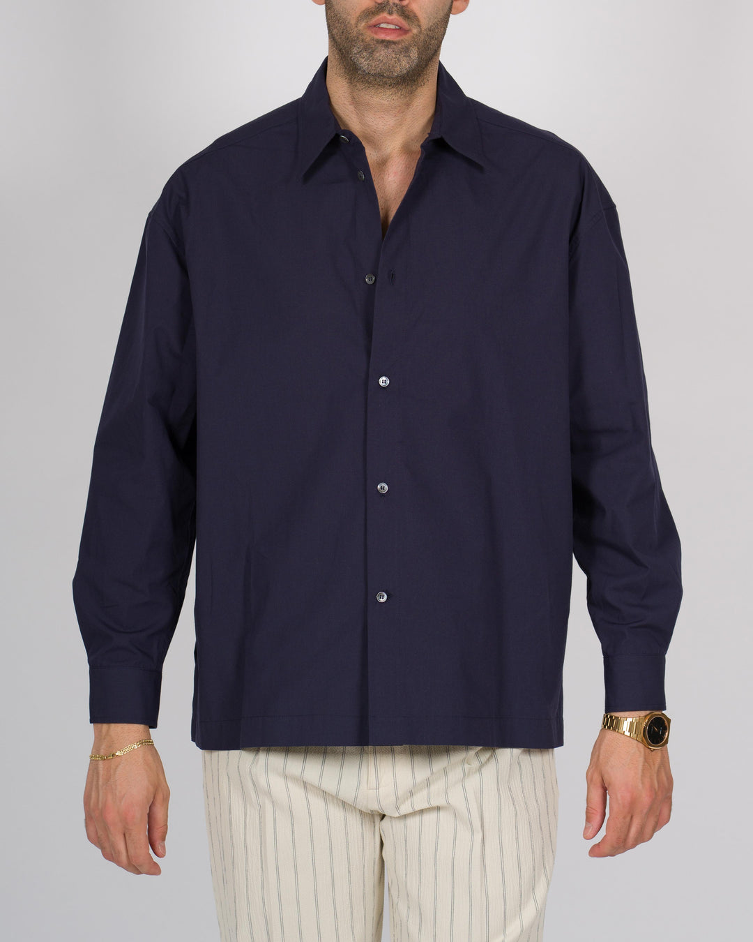 Camicia over blu 