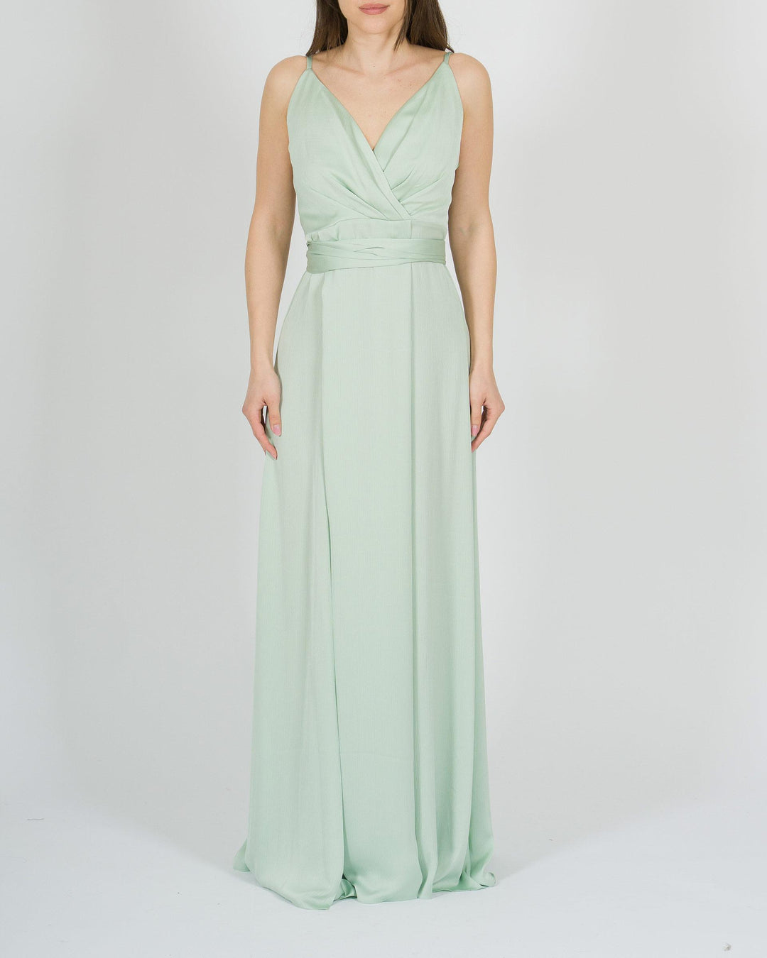 Abito Verde Tiffany con Bretelline 