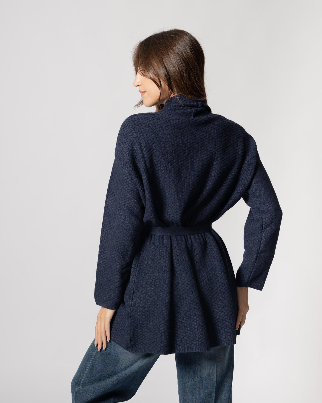 Giacca cintura Blu 