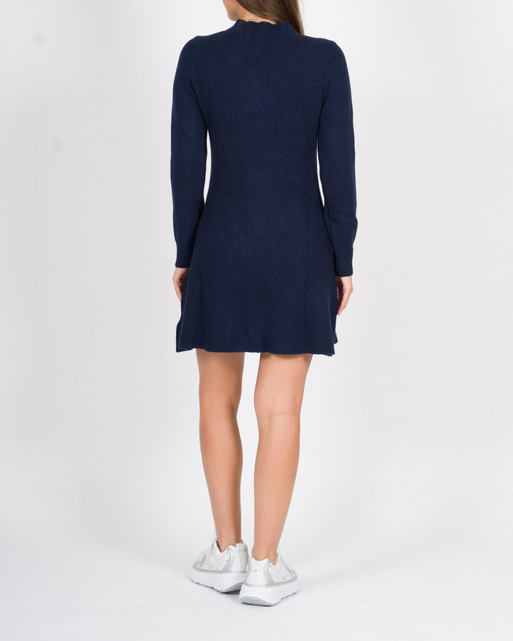 Abito Maglia Costine Blu 