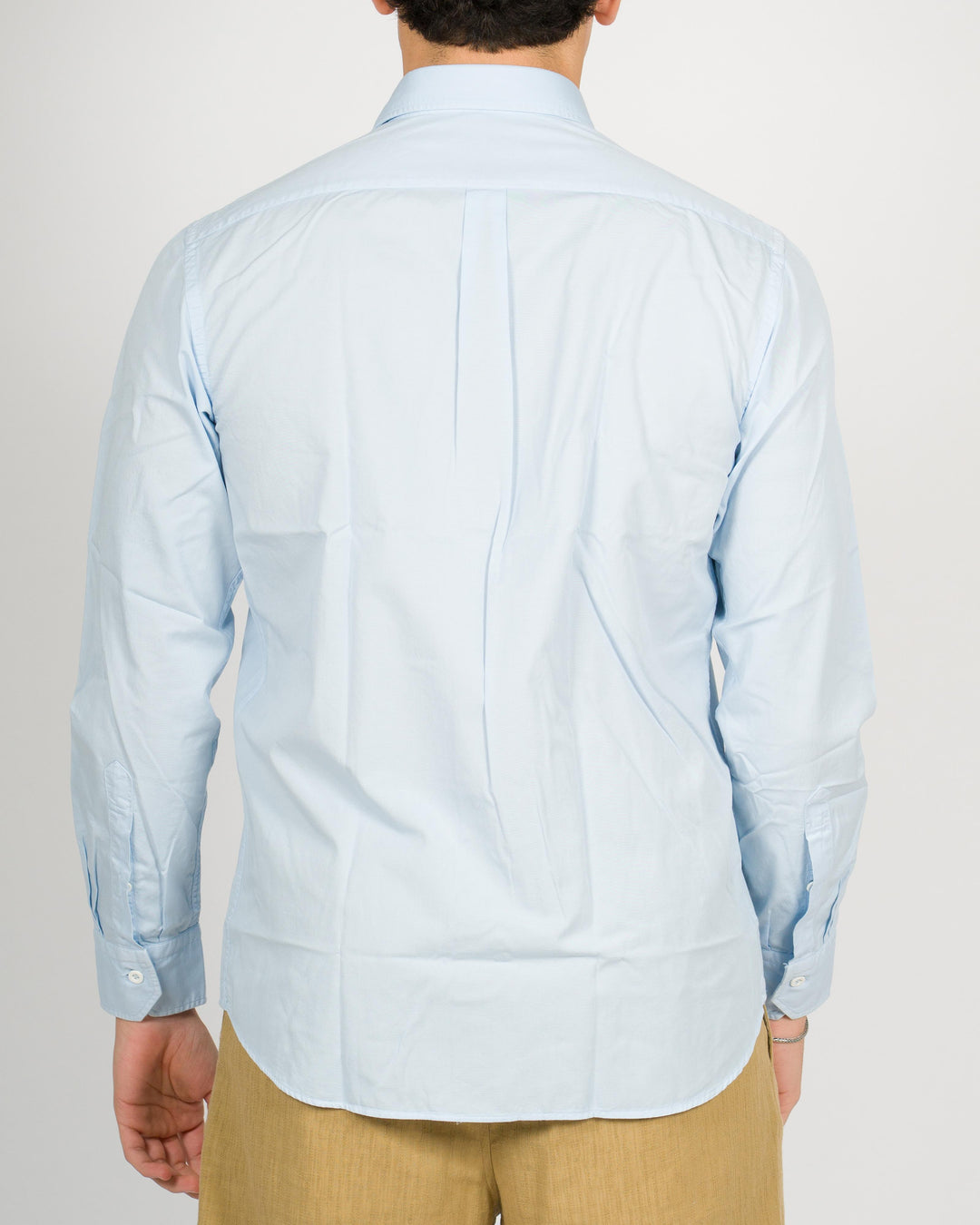 Camicia cotone unito azzurro 
