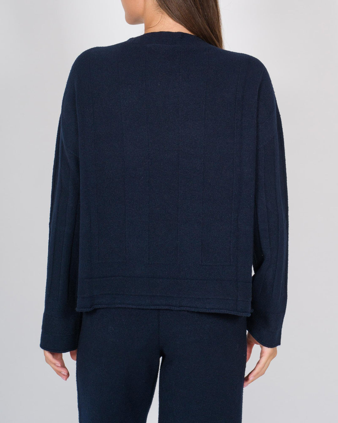Maglia effeto riga blu 