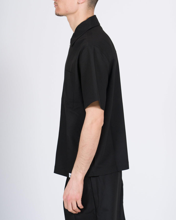 Polo Mezza Manica Uomo nero con Zip 