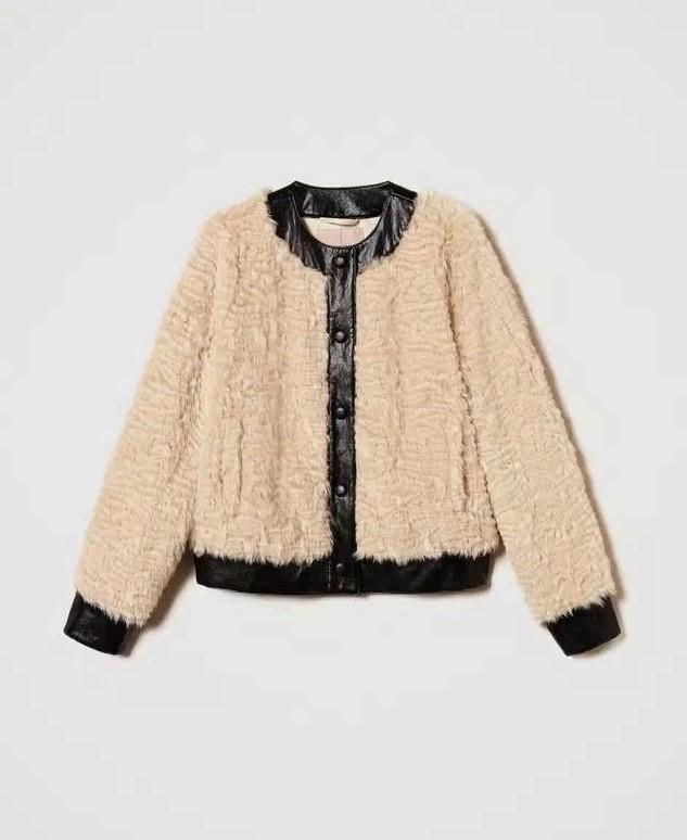 Giacca bomber Fur Beige 