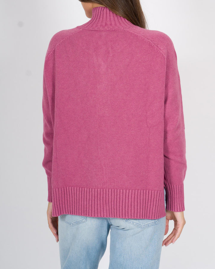 Maglia cinque bottoni rosa 