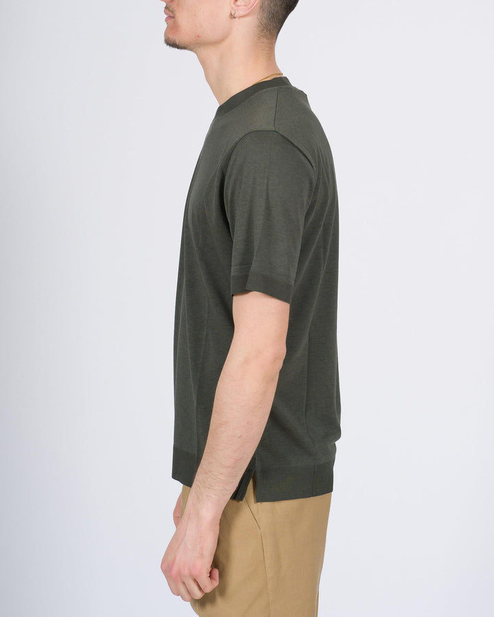 T-shirt Altea in lyocell verde 