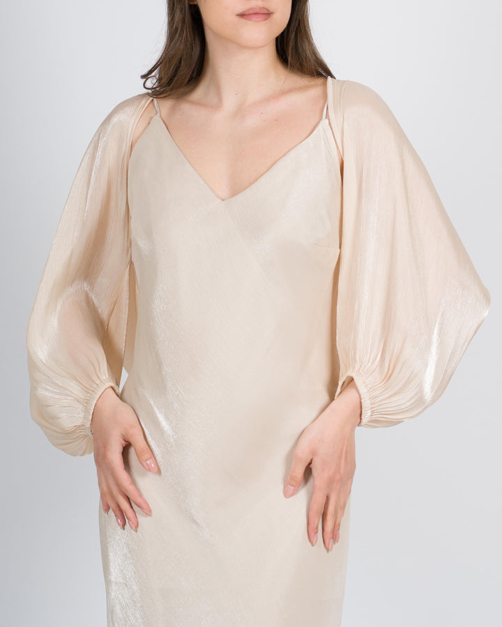 <BR/>Coprispalle effetto metallizzato rosa 