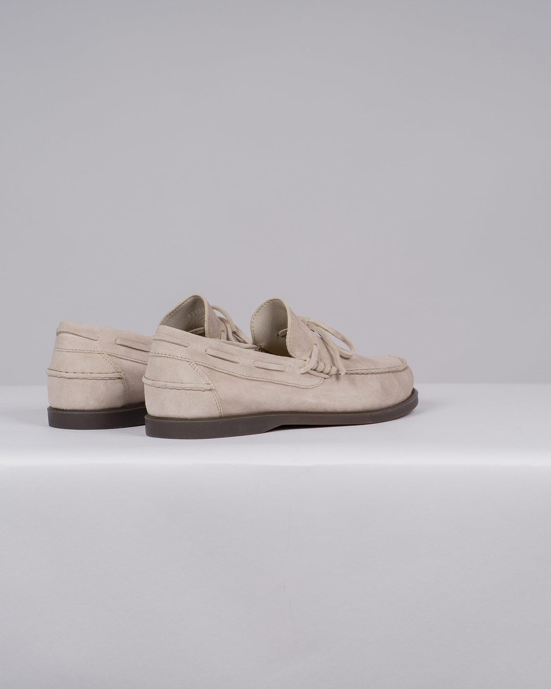 Mocassino Barca Uomo in Suede Beige 