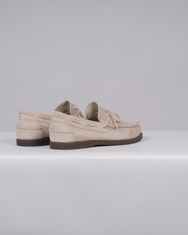Mocassino Barca Uomo in Suede Beige 