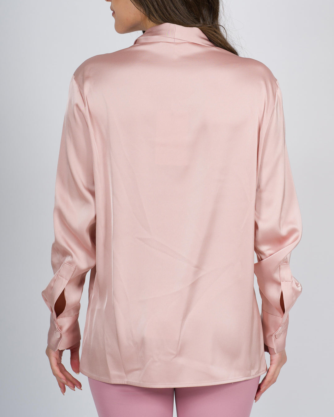 Double Shawl Shirt rosa 
