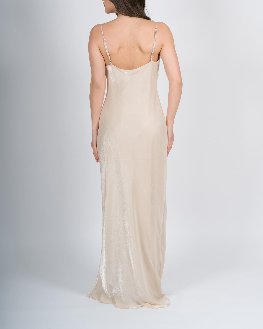 <BR/>Abito lungo scintillante rosa 