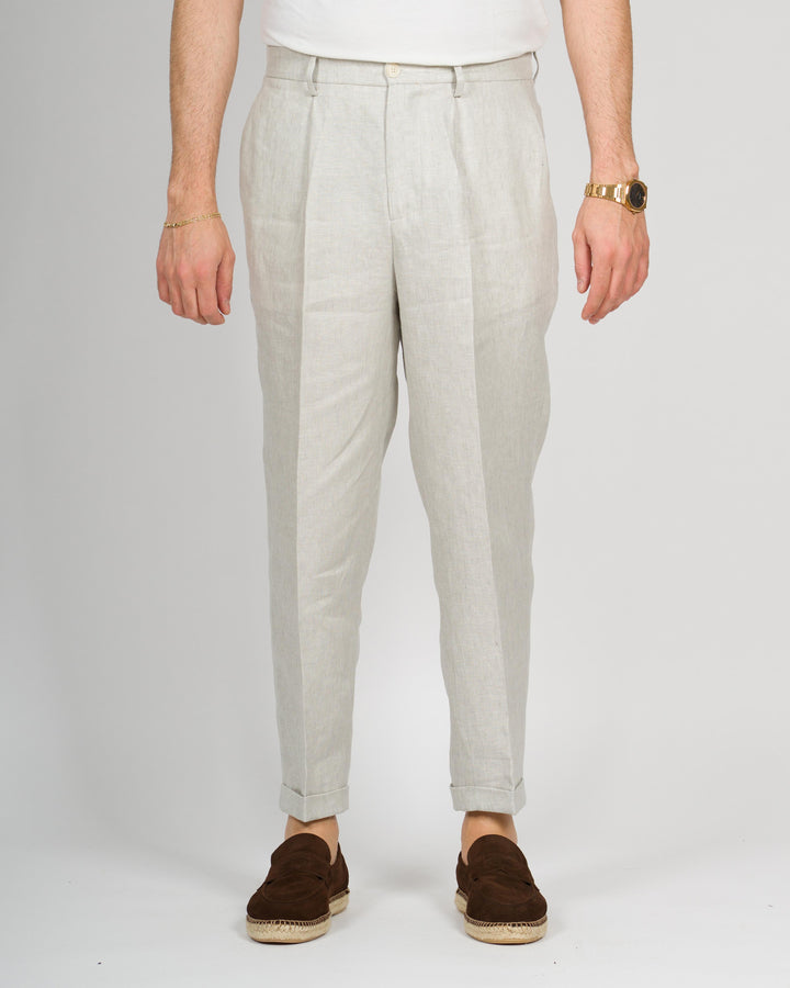 Pantalone Otaru lino grigio 