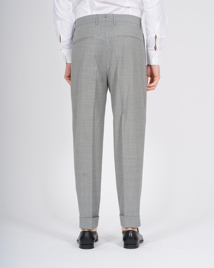 Pantalone Chiaia Misto Lana Grigio 