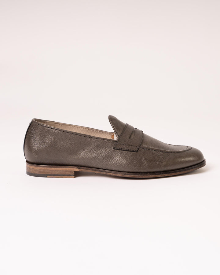 Mocassini Pelle Dollaro Grigio 