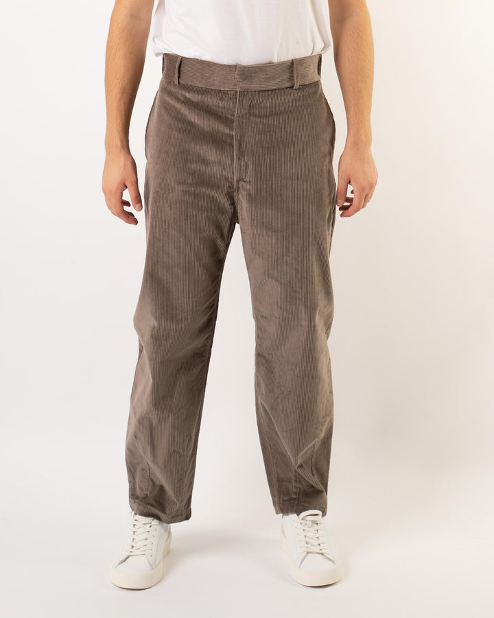 Pantaloni Velluto Coste Fango 