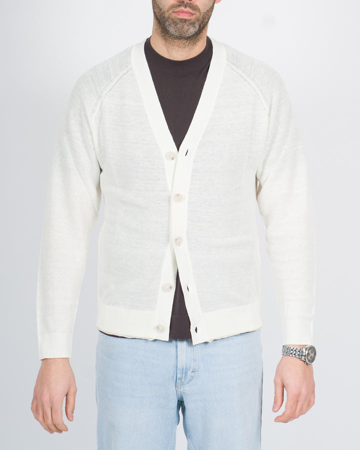 Cardigan raglan panna 