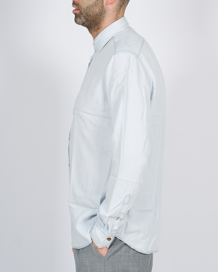 Camicia effetto denim chiaro 