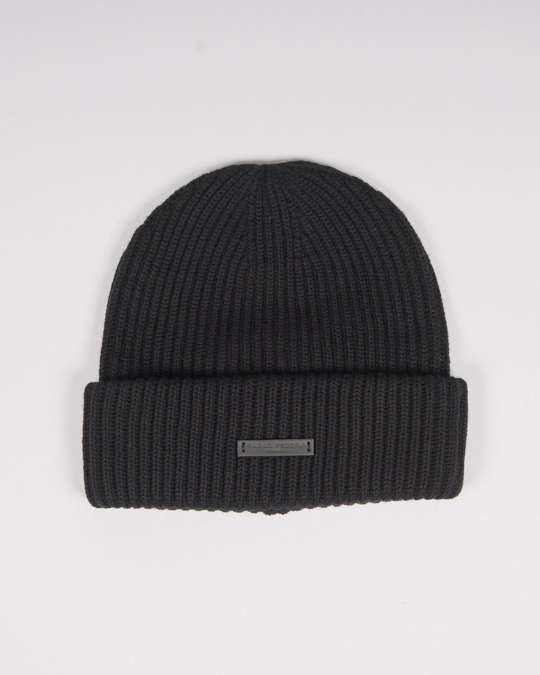Cappello a costine nero 